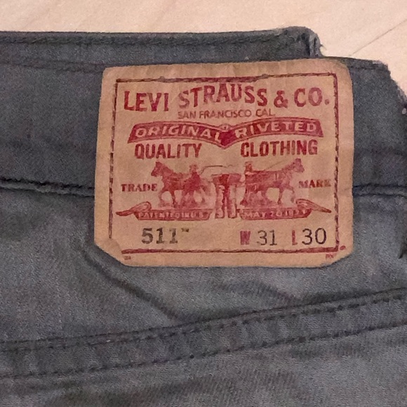 Levi’s 511 Skinny Gray Jeans Size 31x30 - Picture 5 of 7